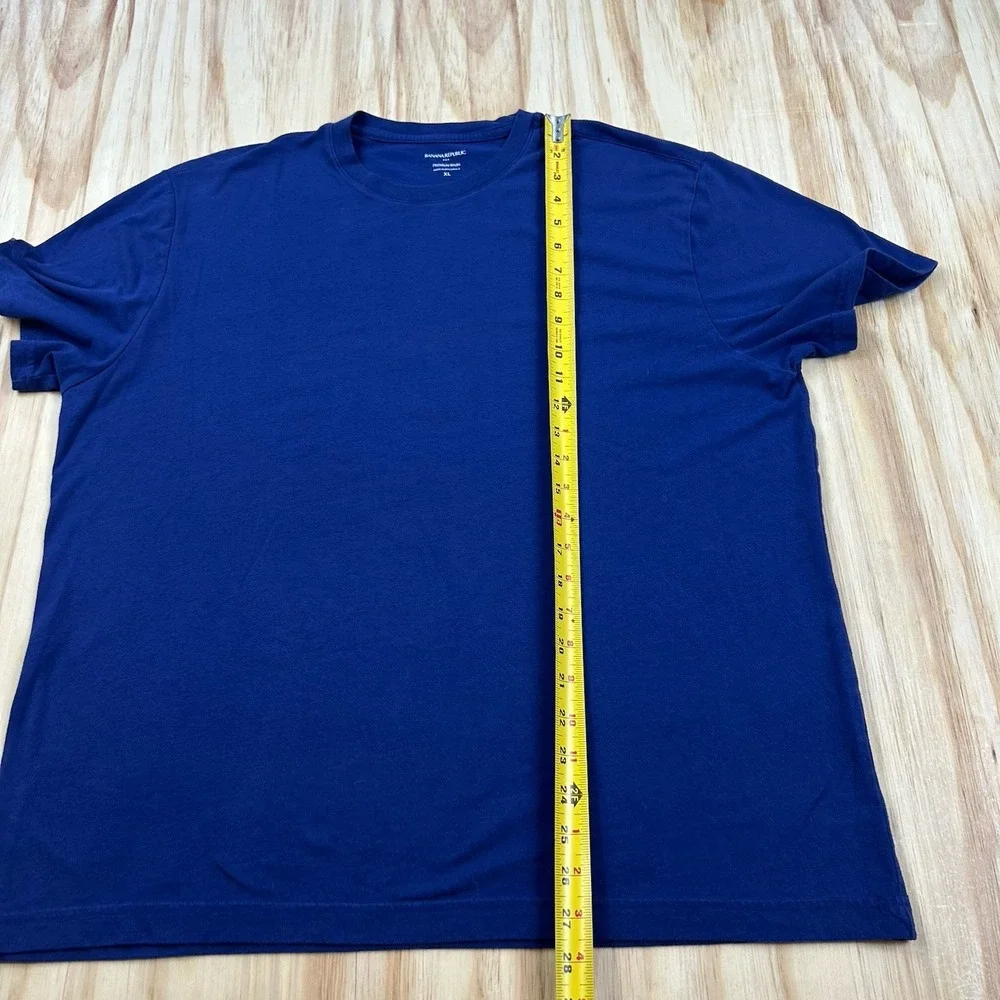 Banana Republic Men's XL Royal Blue Premium Wash Short Sleeve T Shirt